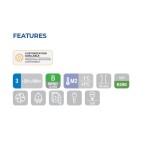 Βιτρίνα συντήρησης DC 1050CB με πλήρη γυάλινη μπροστινή όψη και μετώπη 1050lt